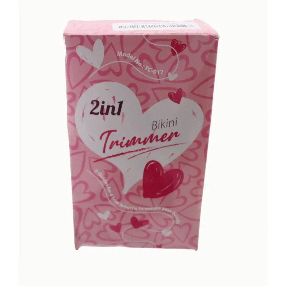 2-in-1 Bikini‎ Trimmer Electric Shaver for Women Pink Rose Gold TC-017 Cordless
